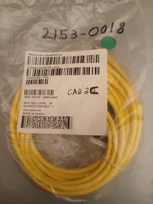 NEW COGNEX Cable CCB-M8DSIO-05 yellow