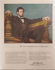 1959 Print Ad John Hancock Life Insurance Co. Abraham Lincoln Boston,MA