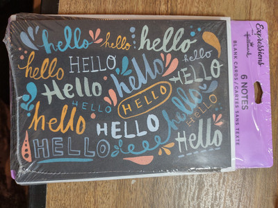 halmark blank notes 6 pk