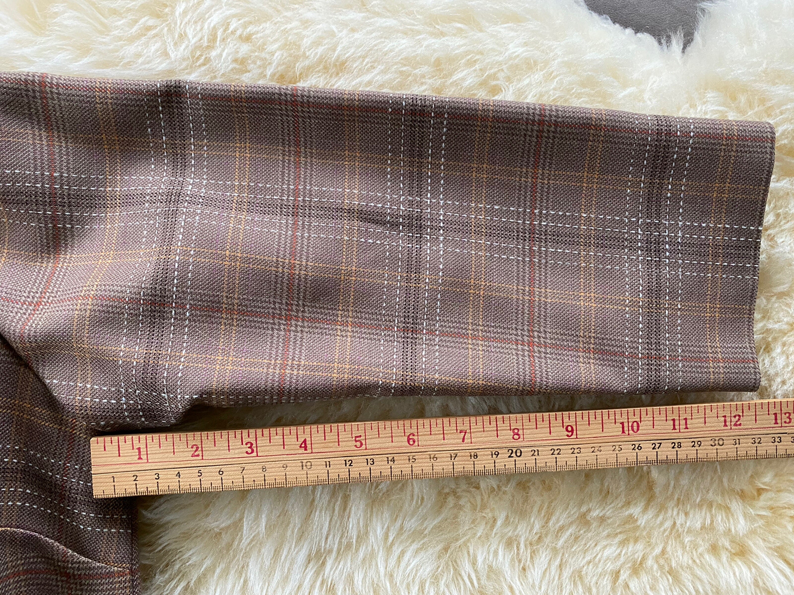 Pendleton Wool Tunic Top Fully Lined Brown & Tan … - image 8