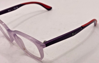RAY BAN PURPLE AND RED FRAMES ONLY EYEGLASSES RB1804 3864 PETITE 46-16-130