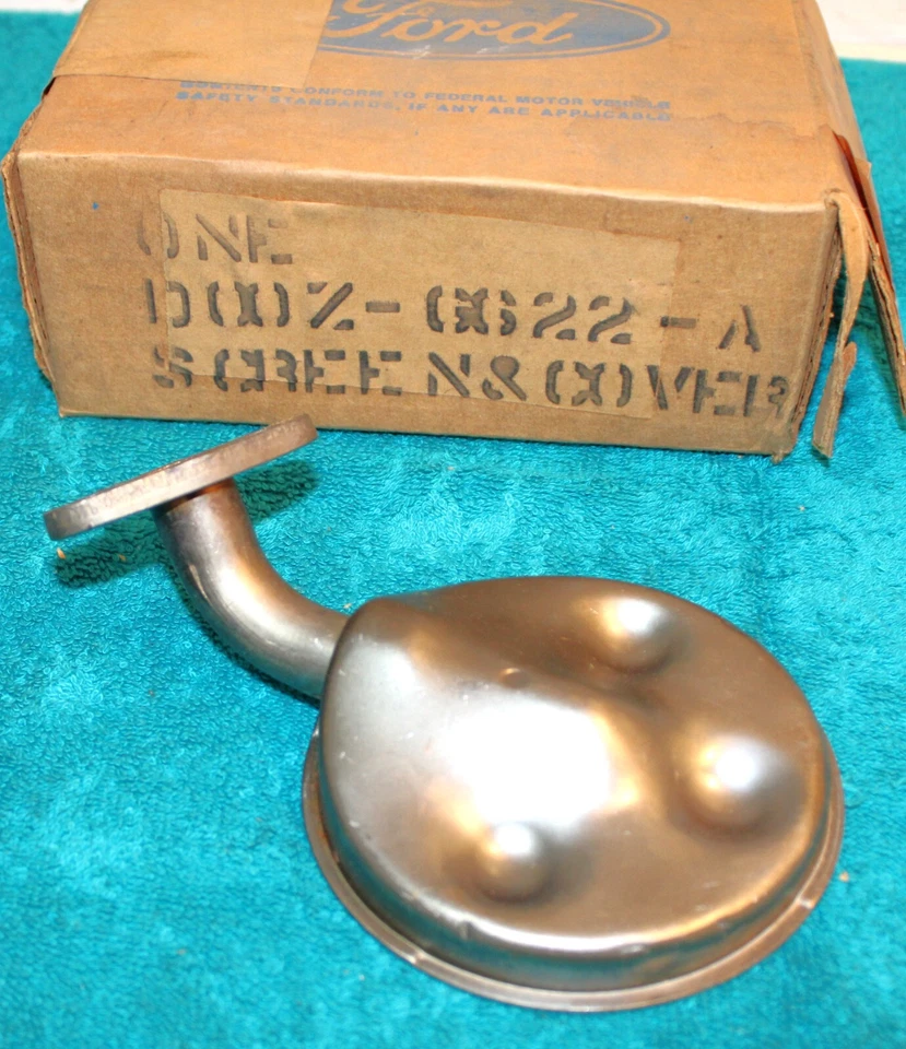 Ford Mustang Torino Cougar 1970 1971 nuevo en stock 429 CJ SCJ bomba de aceite pantalla tubo y cubierta Foto 2 de 4