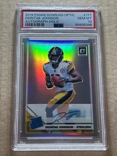 DIONTAE JOHNSON 2019 Panini Optic Holo Silver Auto /99 Rookie #177 PSA 10 RC