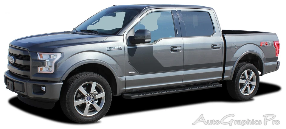 Kit de gráficos de vinilo laterales de hockey 2015-2020 calcomanías laterales rayas para Ford F-150 Foto 4 de 4