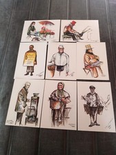 8 Postkarten, Reinhold. W. Timm, Berlin Künstlerkarte,  Scherzkarten,