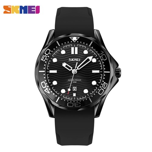 Reloj de pulsera SKMEI 9276 para hombre informal de textura 30 m esfera de cuarzo impermeable - Imagen 10 de 18