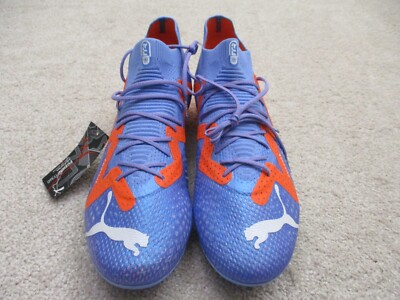 PUMA 107165-01 Future Ultimate FG AG Soccer Cleats Blue Orange