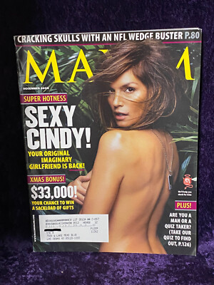 MAXIM Magazine #96/ December 2005 CINDY CRAWFORD, April Scott, Layla Kayleigh