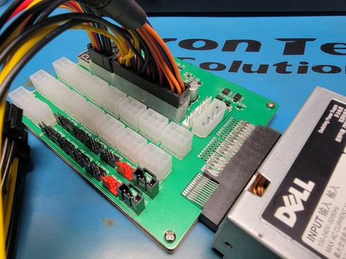2000 WATT POWER SUPPLY GPU ASIC MINING 16 PCIe CABLES PICO 24PIN ATX SATA PSU - Picture 3 of 7