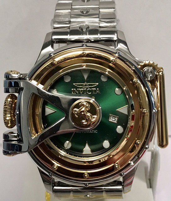 Invicta Vintage Chatham & Dover Green Dial Hinged Case Lefty Auto Mens