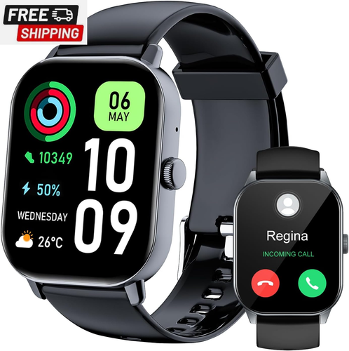 Smart Watch for Men Women Answer/Make Calls,Smartwatch with Heart Rate Sleep Cou
