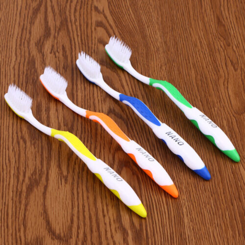 4 Pcs Double Layer Toothbrush Toothbrushes Aldult - Picture 1 of 12