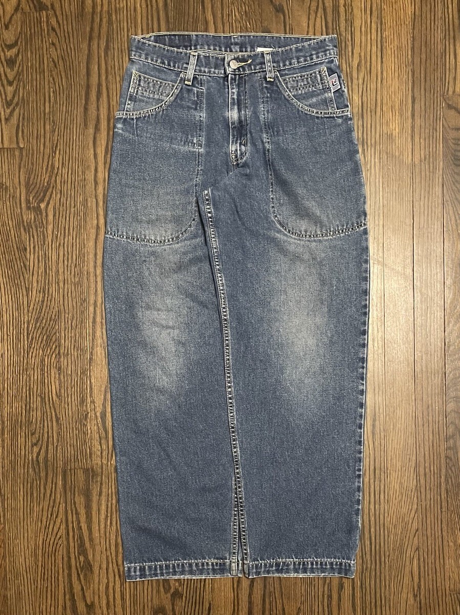 Vtg Levis L2 Silvertab Jeans Wide Leg Sz 30x32 Men Deep Pockets
