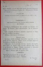 POWER, ROYAL DECREE FROM WOMEN S SCHOOL THE NAME OF PRINCESS CLOTILDE-2001