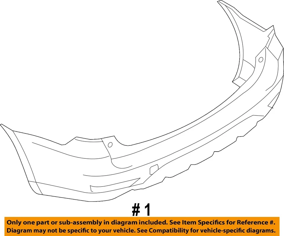 Used Rear Bumper Assembly Rear fits: 2010 Subaru Forester Rear Grade A Foto 4 de 4