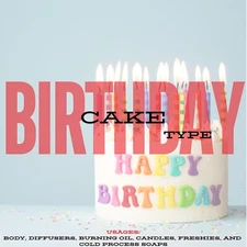 Birthday Cake Fragrance Oil Scented Oil For Body Candle Soapmaking & Burning Oil