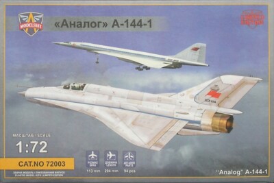 ModelSvit Scale Modellbausatz 72003 Maßstab 1:72 Analog A-144-1 (MiG21 Prototyp #1)
