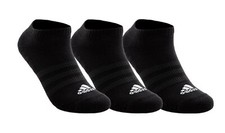 Adidas Men Sports-wear Low 3 Pairs Socks Black 3PR Running Casual Sock IC1332