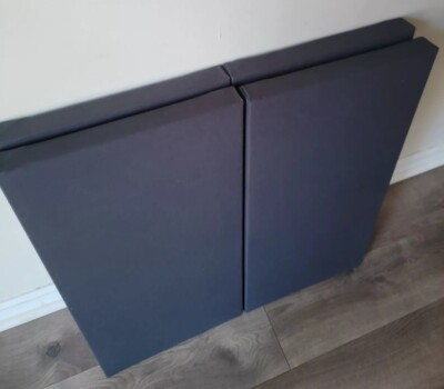 4 Sound Absorbing Acoustic Wall Panels in Charcoal - SET of 4