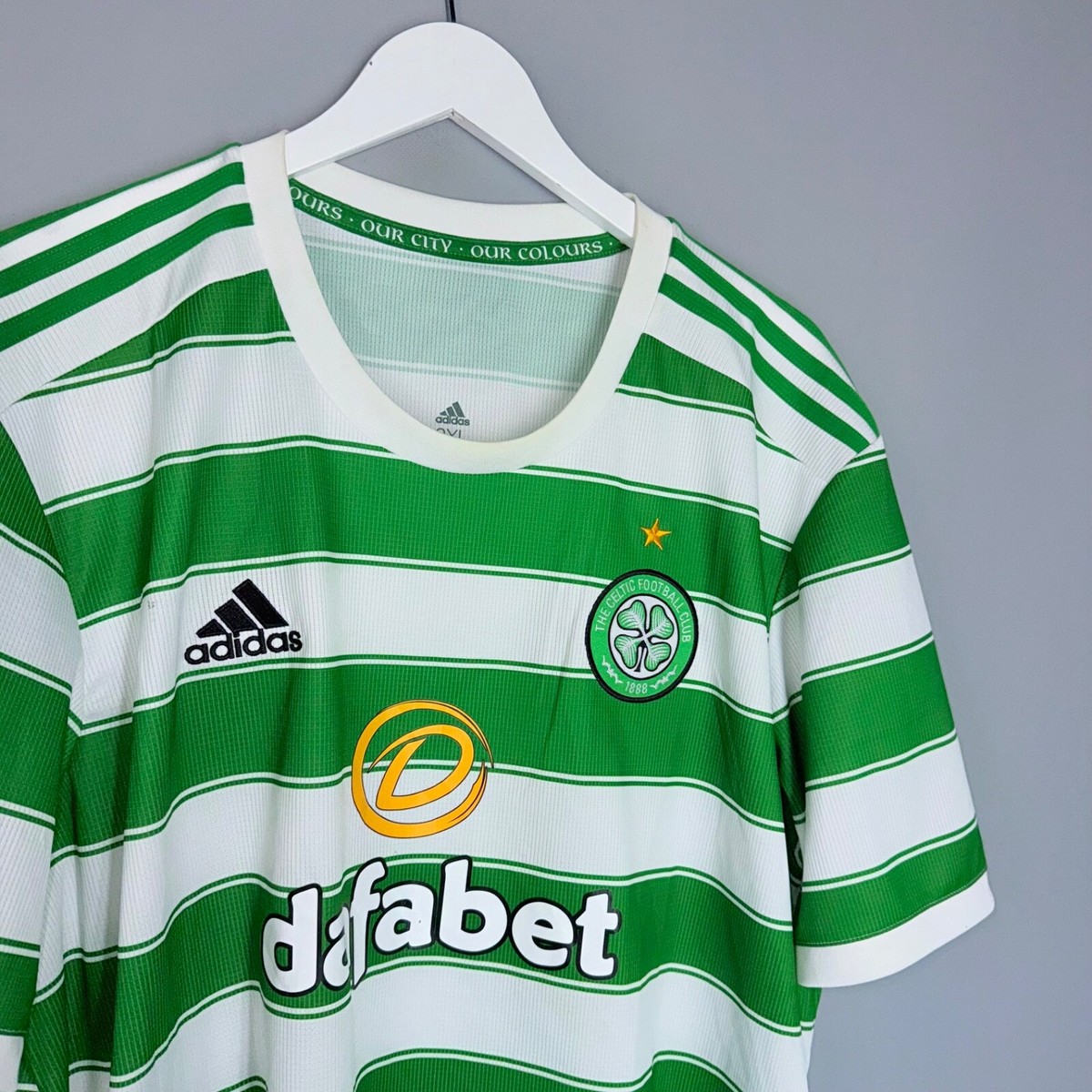 CELTIC 2021 2022 HOME SHIRT FOOTBALL SOCCER JERSEY ADIDAS GT4565