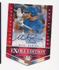 2012 Elite Extra Edition Aspirations Mike Zunino Auto /100 Autograph