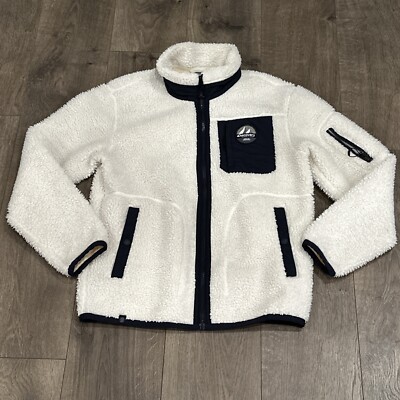 Discovery Expedition Fleece Jacket Size 90 Cream blue