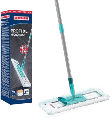 LEIFHEIT 55019 - Bodenwischer Profi XL micro Duo Stahlstiel - Eco Pack - OVP