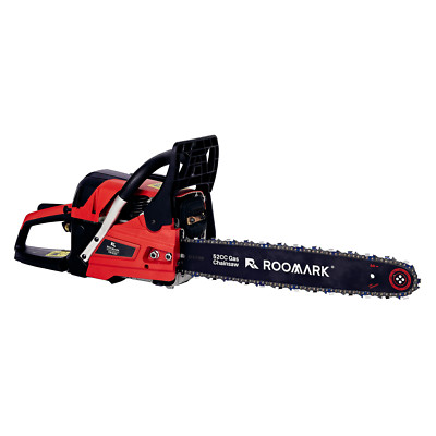 52cc Gas Powered Chainsaw with 18'' Guide Bar Saw Chain 2-Stroke Engine Cut Wood