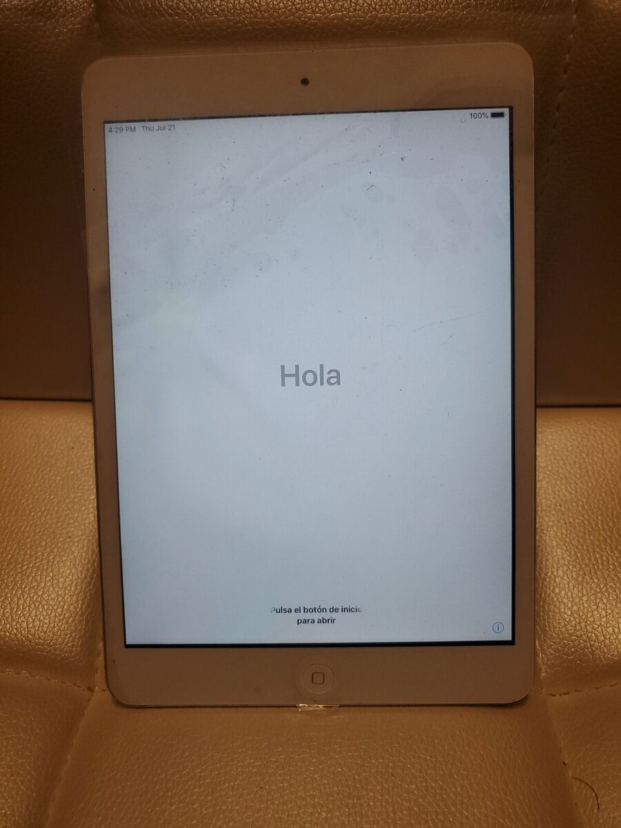 AS IS Apple iPad mini 2 (A1489) - Silver (Wi-Fi) 7.9 AS IS Apple iPad mini 2 (A1489) - Silver (Wi-Fi) 7.9