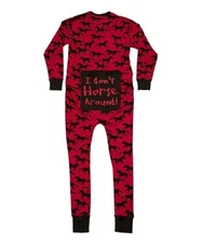 Lazy One I Don't Horse Around Unisex One Piece Flapjack - Adult Small Only