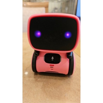 Contixo R1 Pink Interactive Robot Toy with LED Eyes and Voice Recorder
