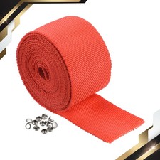 10 piedi protezione corda poliestere copricavo corda manicotto fibbie adatto per 45 mm rosso