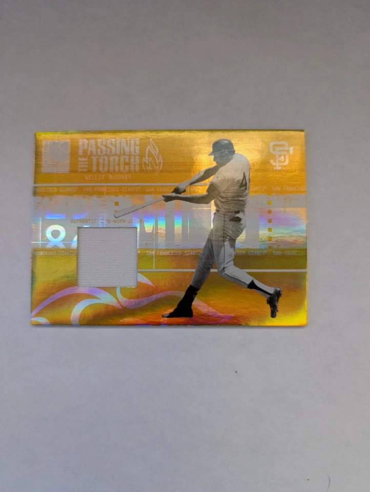 2005 Donruss Elite Passing the Torch Jerseys /50 Willie McCovey Jeff Bagwell HOF - Image 2 of 2