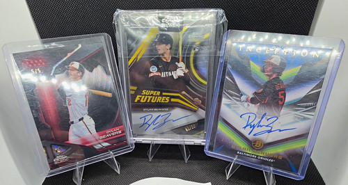Dylan Beavers Lot Topps Chrome Black Gold Auto /50,Red Wave  /5 Inception /99 Au