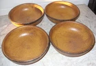 McCoy Set of 4 Canyon Mesa Rustic Mottled Coupe Cereal Soup Bowls #1413 USA Made