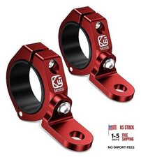 2 PCS UTV Whip Light Mounts, LED Light Bar Mounting Brackets, Red