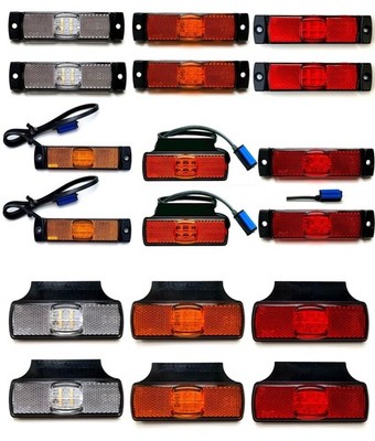 2x LED Umrissleuchte 130mm Positionsleuchte 12V 24V E9 LKW PKW Trailer Anhänger