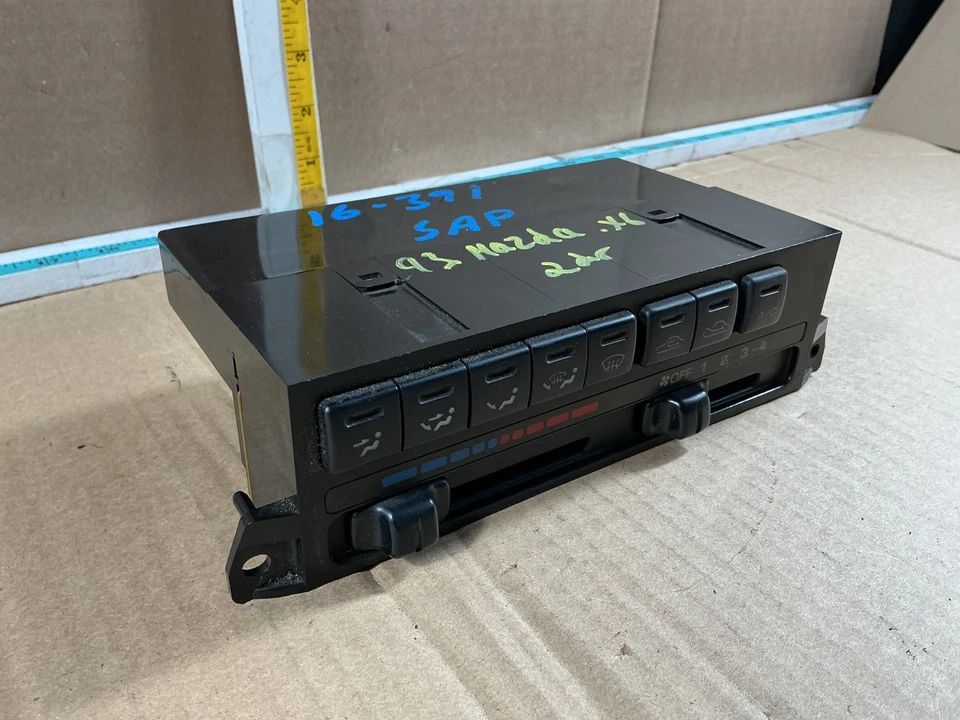 Mazda MX-6 1993-1994 unidad de control de temperatura de calefacción de aire acondicionado Foto 3 de 4