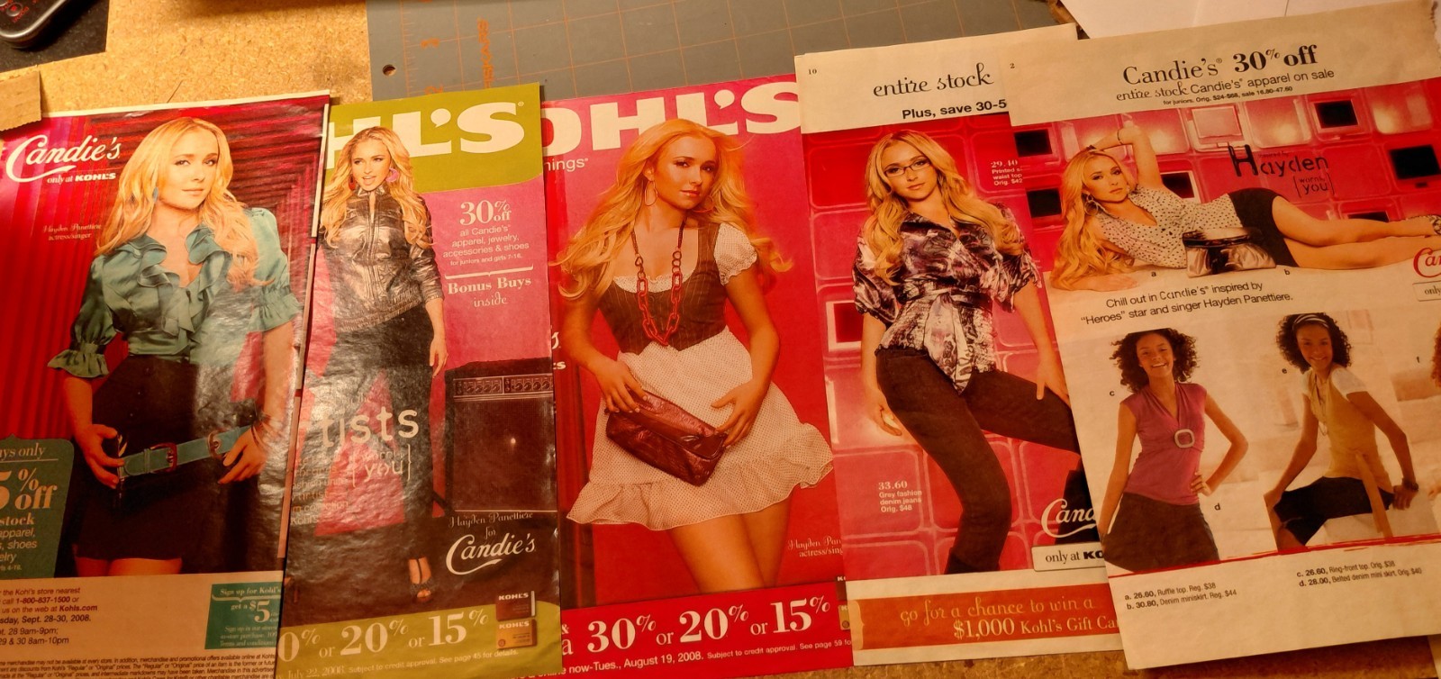 HAYDEN PANETTIERE  ~ 2008 KOHLS CANDIES ADS ~ ( clippings )