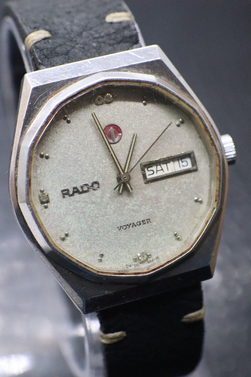 Rado Voyager Automatic Day Date Men's Watch Vintage ETA 2834-2 17