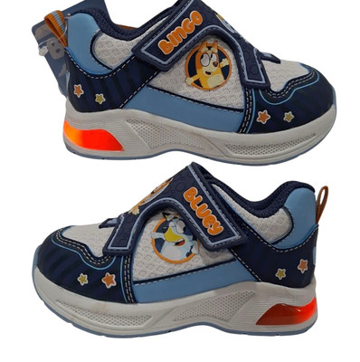 New BINGO the Ground Up luminous sports shoes for children blue size 7 (15 cms)