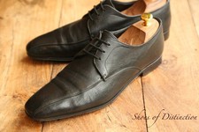 Prada Black Leather Derby Brogue Shoes UK 7 F US 8 EU 41