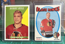 Bobby Hull #72 Topps #50 1970-71 nm & Rookie #66 REPRINT MINT Chicago Blackhawks