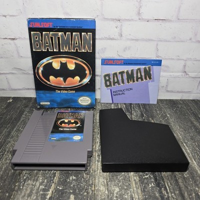Batman: The Video Game (Sunsoft, Nintendo NES) Near Complete No Reg Card Tested