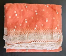 Women's Embroidered Dupatta For Lehenga Set WORN ONCE Orange