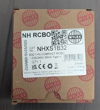 wylex NHXS1B32 30mA Type A NH RCBO 5AV9316-6MW32  B32 1+N COMPACT RCBO