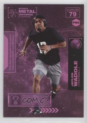 2021 Skybox Metal Universe Champions PMG Pink 62/75 Jaylen Waddle Rookie RC 0n8