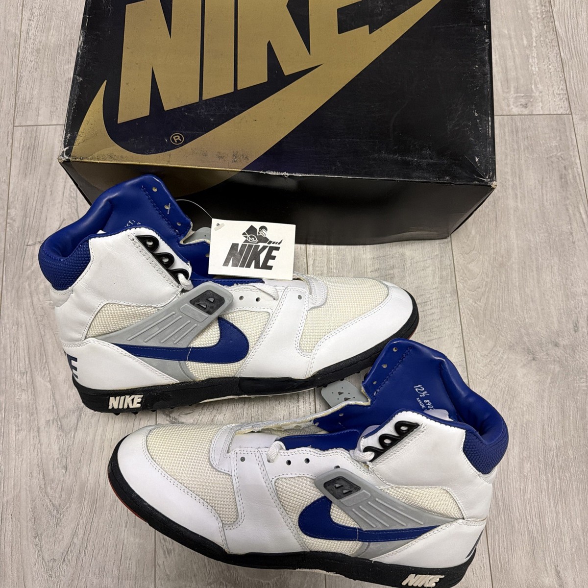VTG Nike Cleats 1989 Nike Destroyer Stove Pro Shoes High Top Mens
