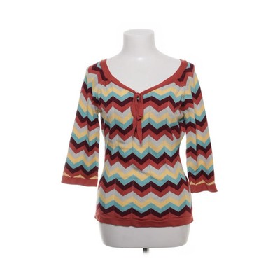 Banned Retro, Strickpullover, Größe: M, Mehrfarbig, Chevron, Damen #GdT