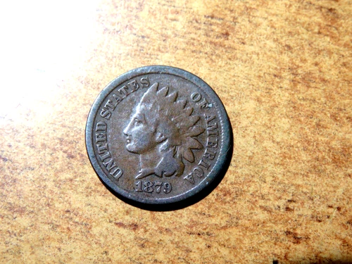 Better Date Nice VG+ 1879 Indian Head Penny Photo of Actual Coin You Get #3 M25